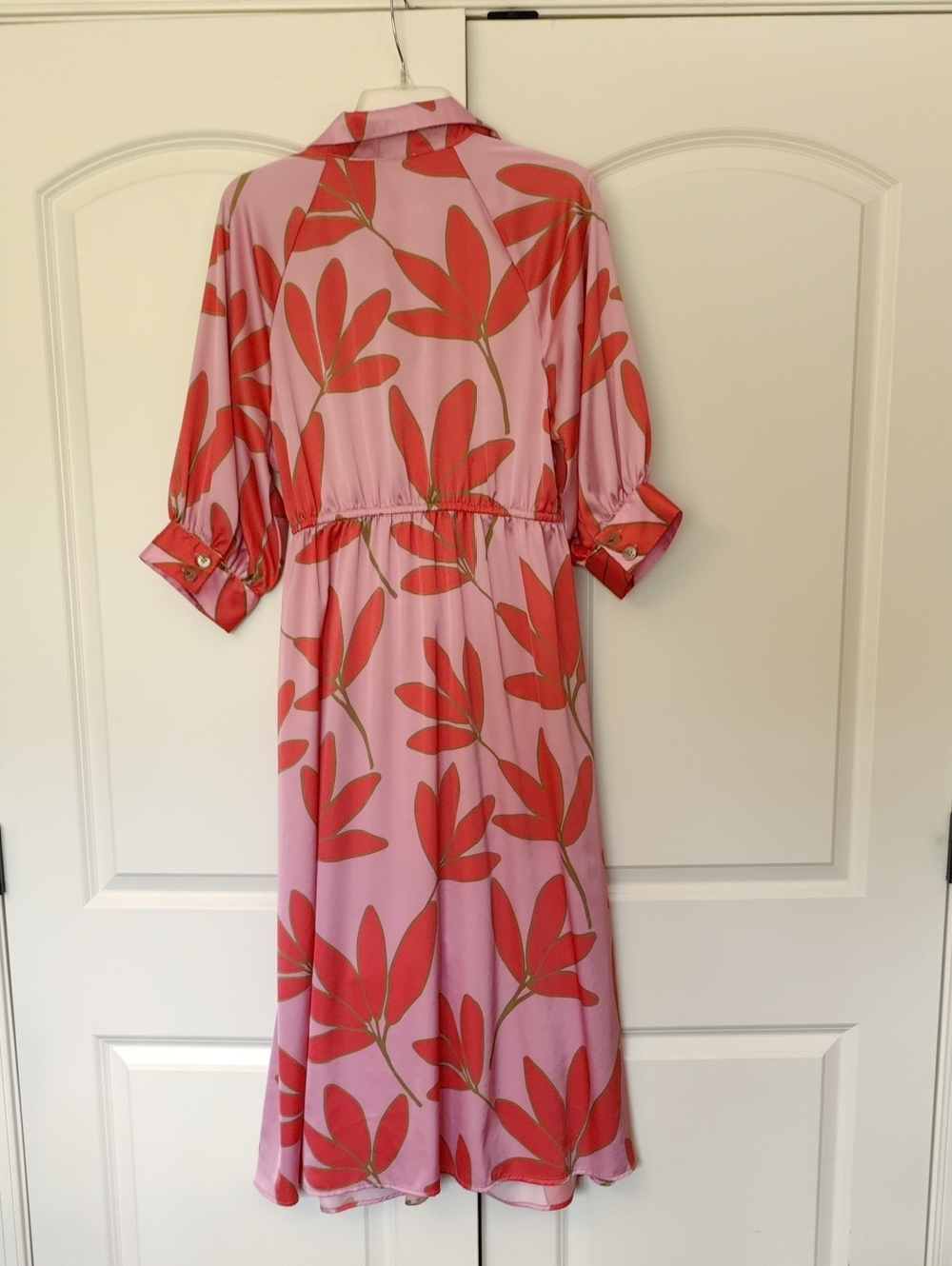 Karlie Palm Knot Shirt Midi Dress - Picture 7 of 11
